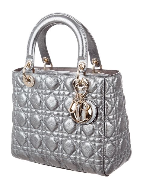 metallic dior bag